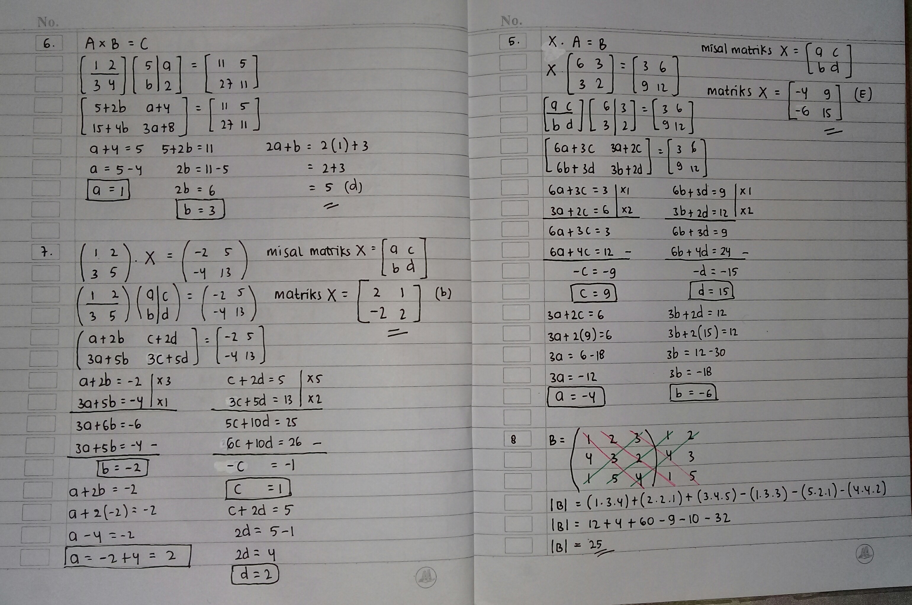 Detail Contoh Soal Matriks Nomer 26