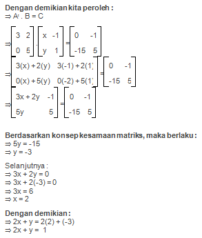 Detail Contoh Soal Matriks Nomer 40