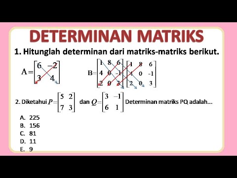 Detail Contoh Soal Matriks Determinan Nomer 2
