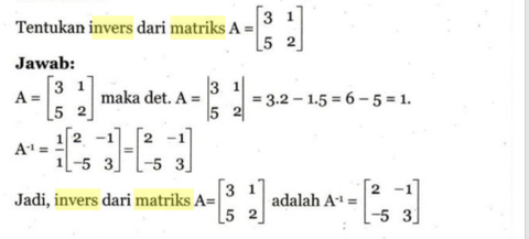 Detail Contoh Soal Matriks Determinan Nomer 12