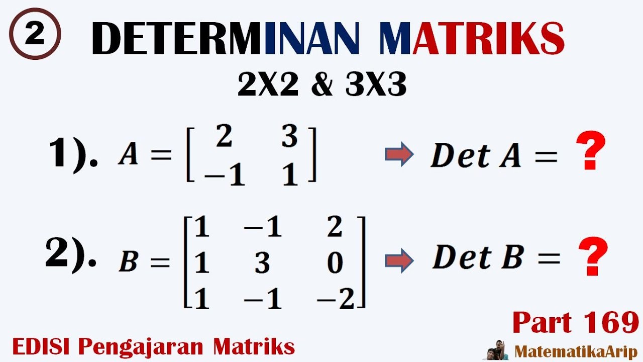 Detail Contoh Soal Matriks Determinan Nomer 24