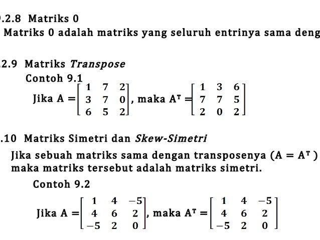 Detail Contoh Soal Matriks Determinan Nomer 52