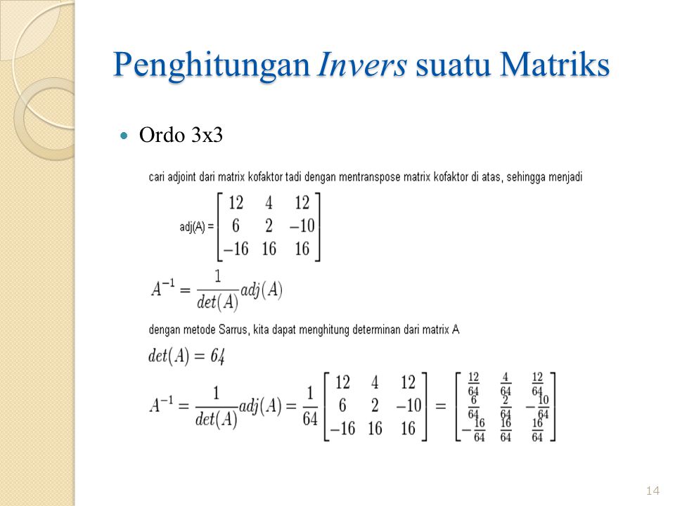 Detail Contoh Soal Matriks Ordo 3x3 Nomer 37