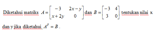 Detail Contoh Soal Matriks Transpose Nomer 43