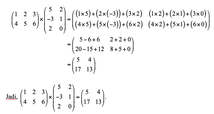 Detail Contoh Soal Matrix Nomer 23