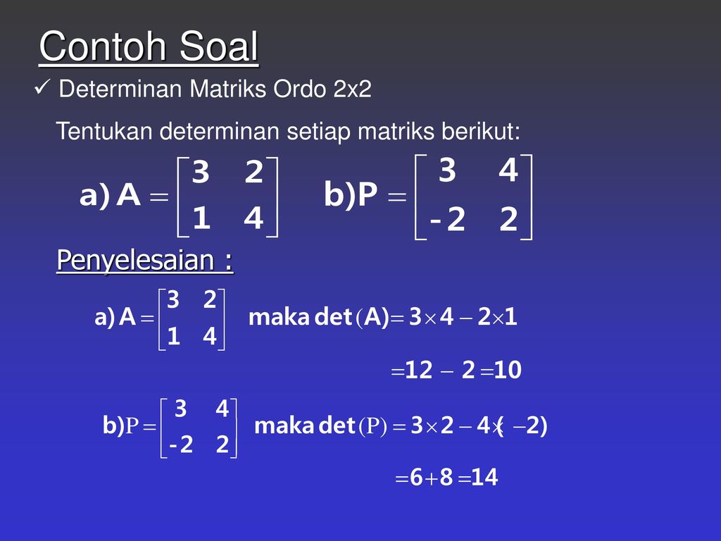 Detail Contoh Soal Matrix Nomer 36