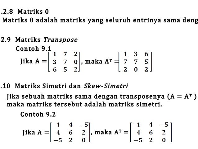 Detail Contoh Soal Matrix Nomer 55