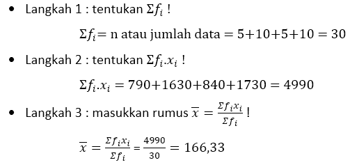 Detail Contoh Soal Mean Data Kelompok Nomer 54