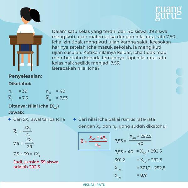 Detail Contoh Soal Median Data Tunggal Tabel Nomer 45