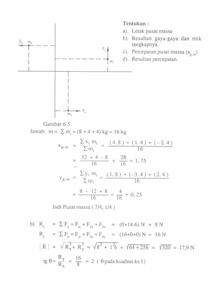 Detail Contoh Soal Mekanika Teknik Nomer 8