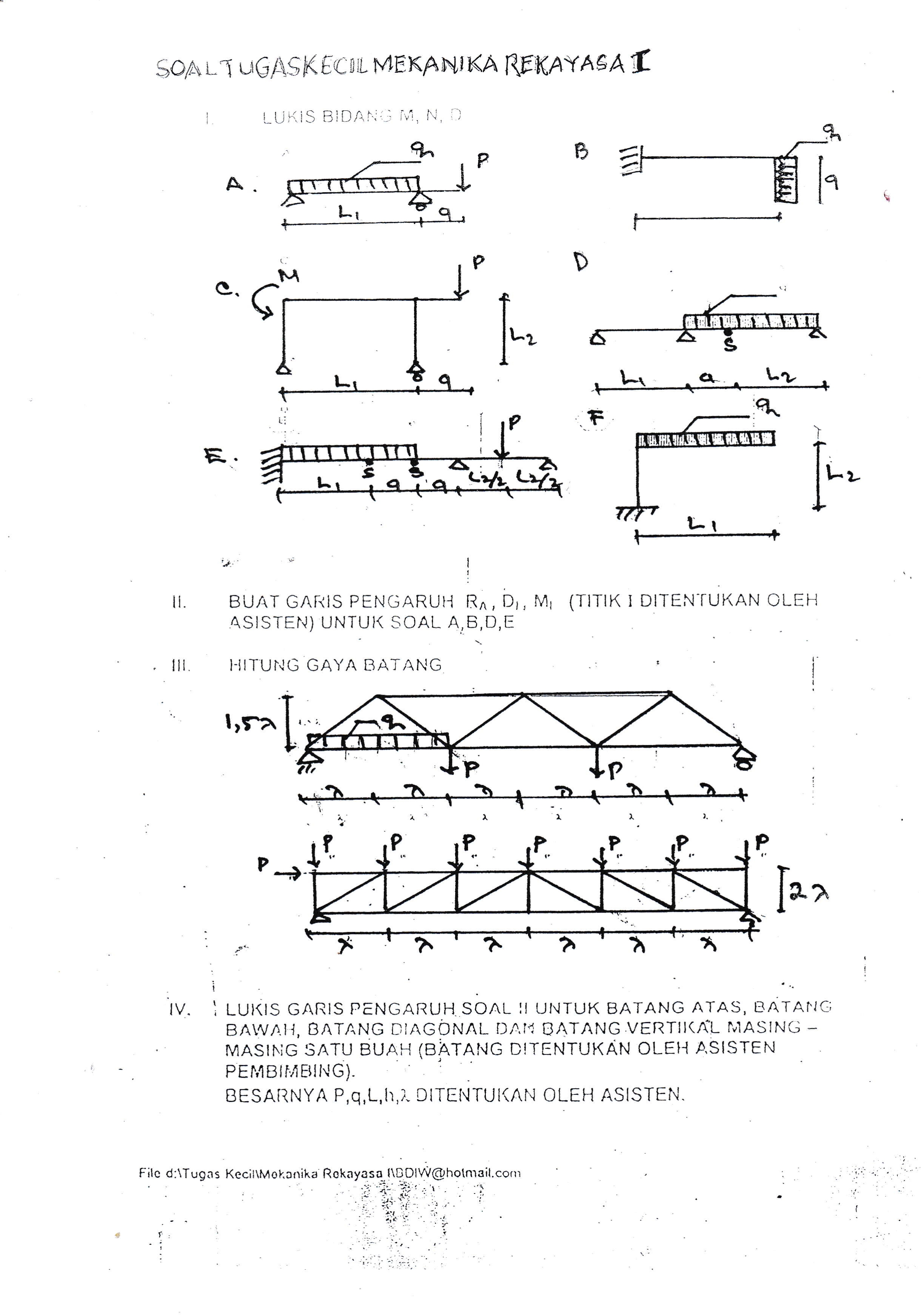 Detail Contoh Soal Mekanika Teknik Nomer 10