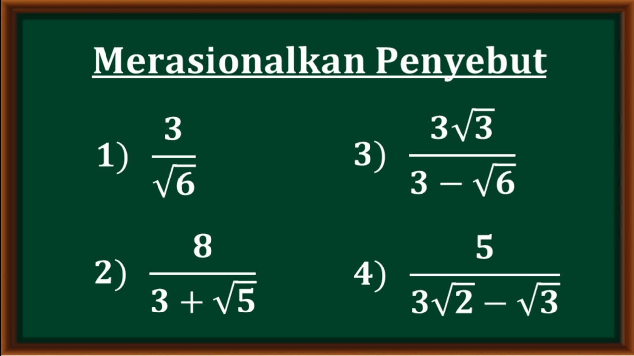 Detail Contoh Soal Merasionalkan Bentuk Akar Nomer 11