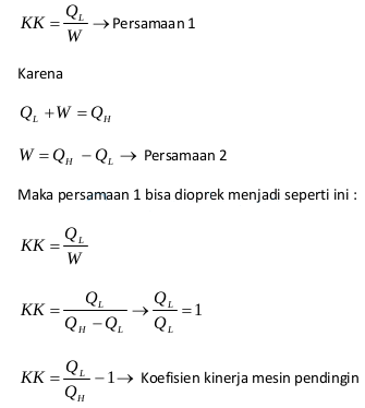 Detail Contoh Soal Mesin Pendingin Nomer 4