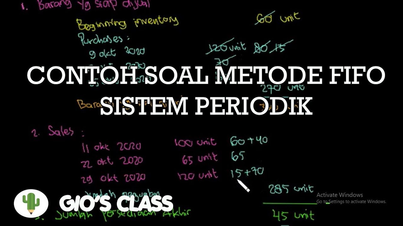 Detail Contoh Soal Metode Fifo Nomer 31