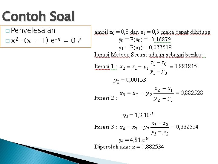 Detail Contoh Soal Metode Numerik Nomer 10