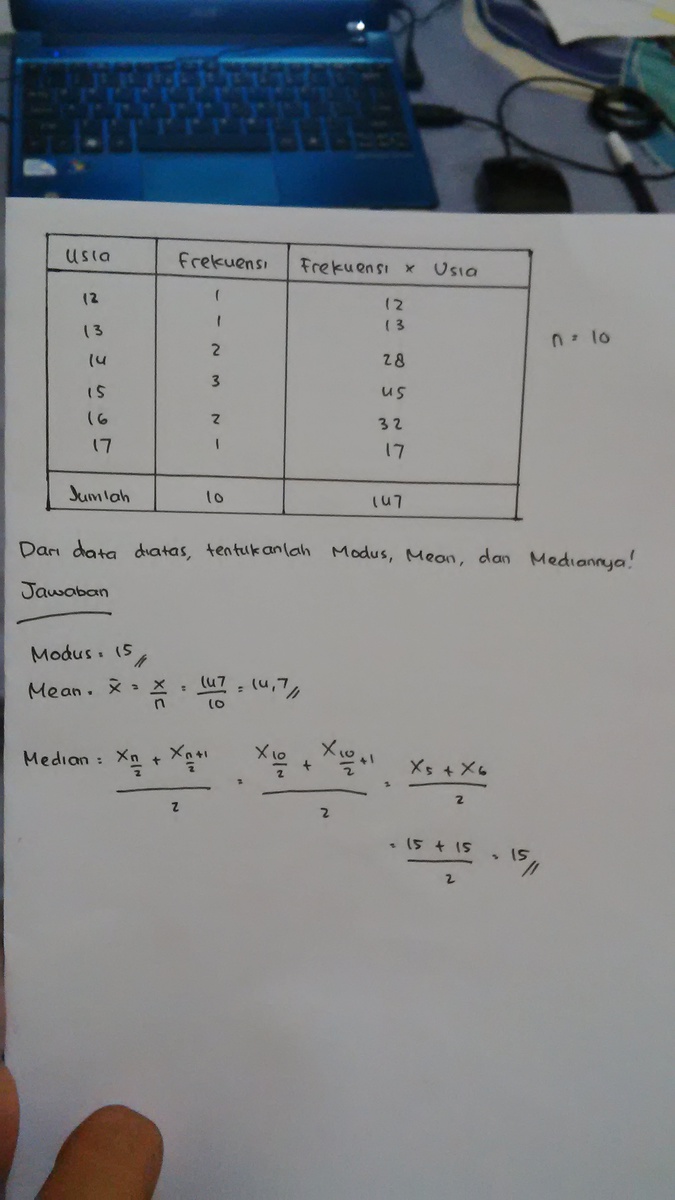 Detail Contoh Soal Modus Nomer 57