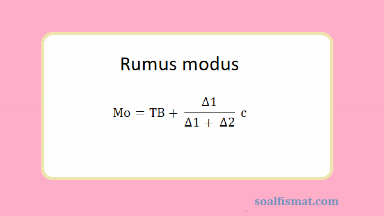 Detail Contoh Soal Modus Data Kelompok Nomer 23