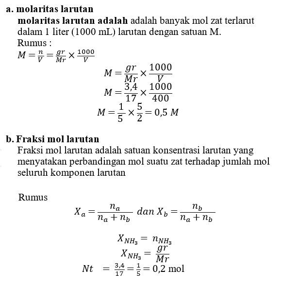 Detail Contoh Soal Molaritas Nomer 50