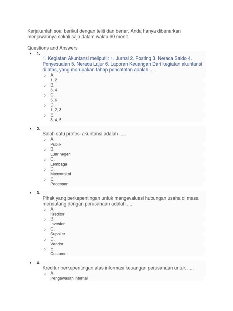 Detail Contoh Soal Multiple Choice Nomer 3