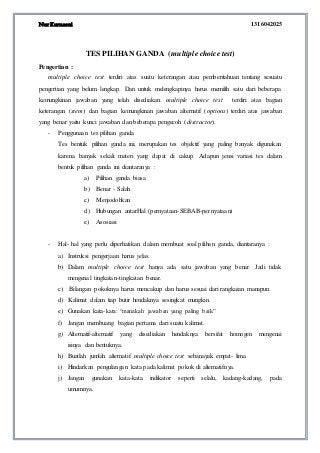 Detail Contoh Soal Multiple Choice Nomer 23