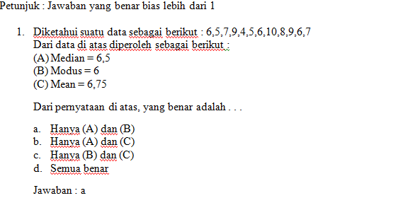 Detail Contoh Soal Multiple Choice Nomer 28