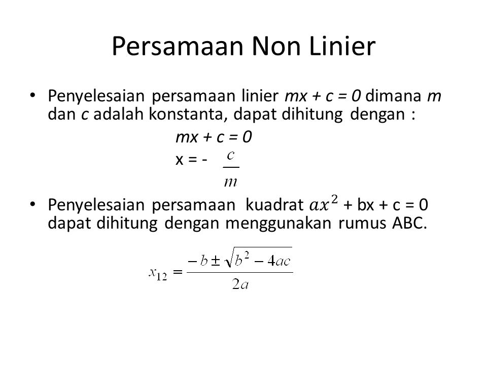 Detail Contoh Soal Non Linier Nomer 3