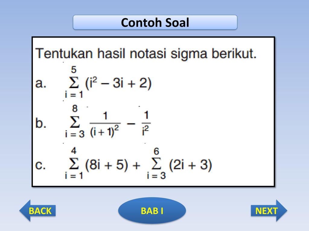 Detail Contoh Soal Notasi Sigma Nomer 48