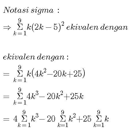 Detail Contoh Soal Notasi Sigma Dan Induksi Matematika Kelas 11 Nomer 36