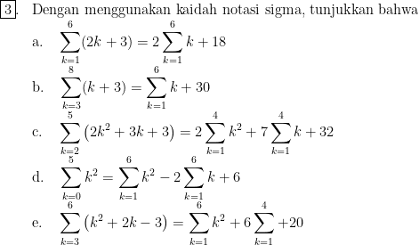 Detail Contoh Soal Notasi Sigma Dan Induksi Matematika Kelas 11 Nomer 38