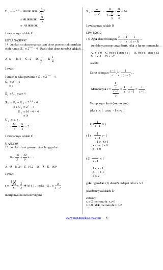 Detail Contoh Soal Notasi Sigma Dan Induksi Matematika Kelas 11 Nomer 46