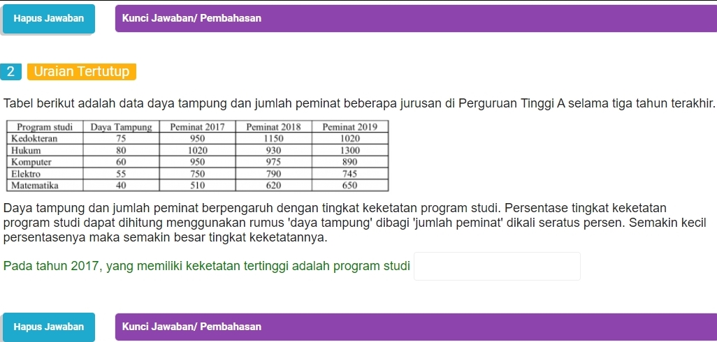 Detail Contoh Soal Numerasi Nomer 16