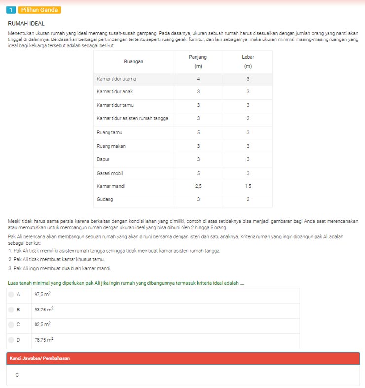 Detail Contoh Soal Numerasi Smp Nomer 46