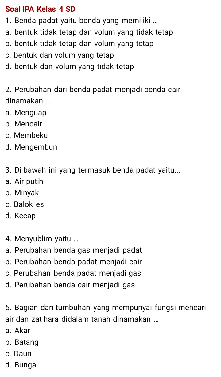 Detail Contoh Soal Objektif Nomer 2