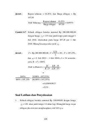 Detail Contoh Soal Obligasi Nomer 27