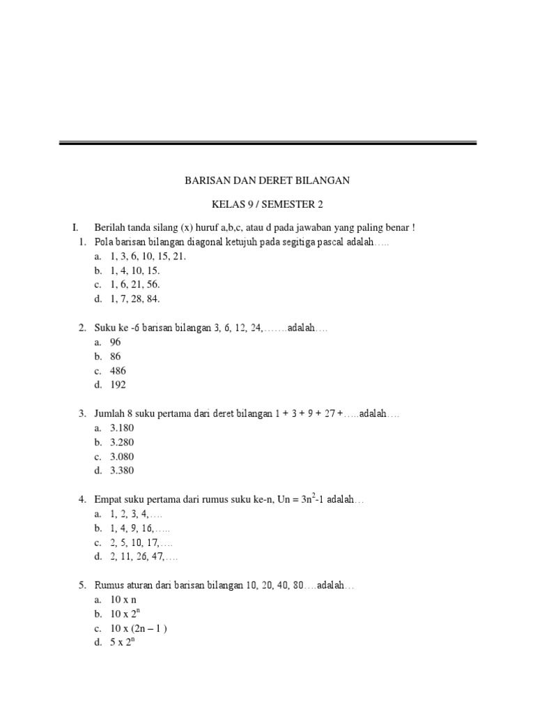 Detail Contoh Soal Olimpiade Matematika Smp Nomer 7