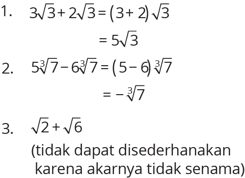 Detail Contoh Soal Operasi Bentuk Akar Nomer 42