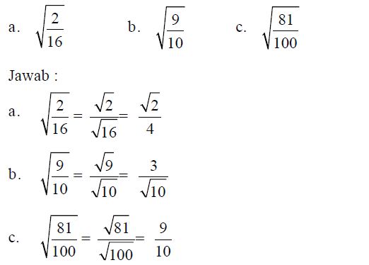 Detail Contoh Soal Operasi Bentuk Akar Nomer 50