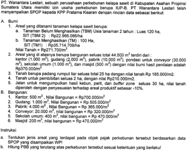 Detail Contoh Soal Pajak Bumi Dan Bangunan Nomer 21