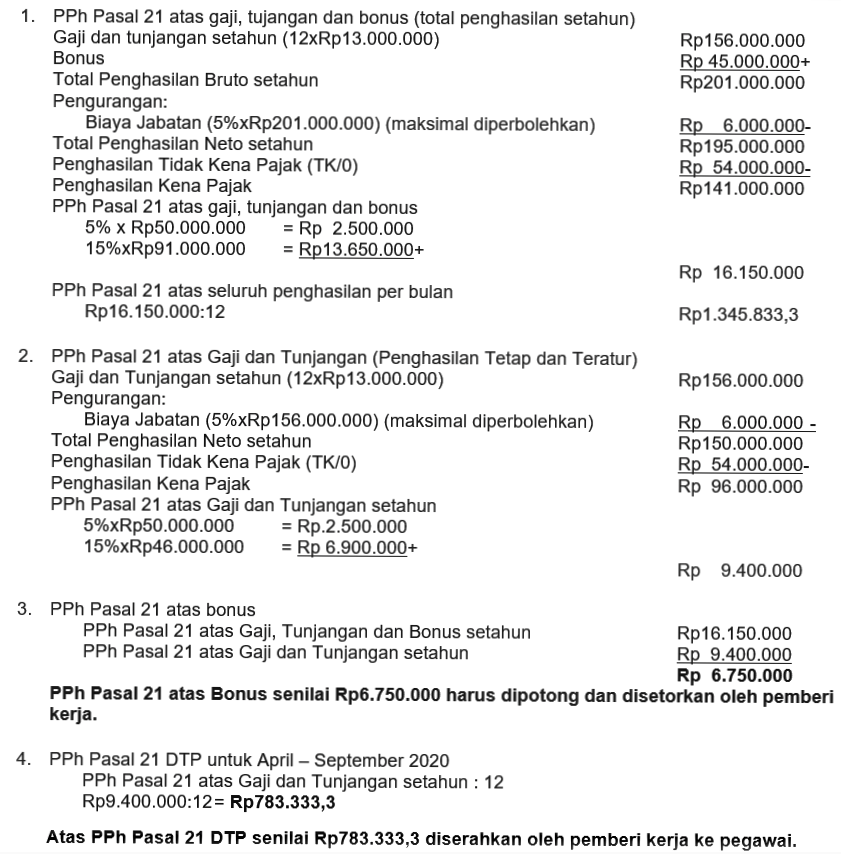 Detail Contoh Soal Pajak Pph 21 Nomer 23