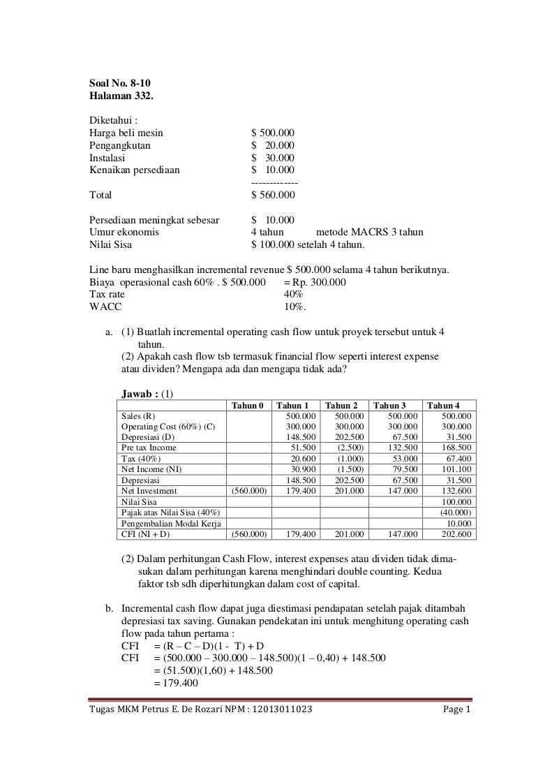 Detail Contoh Soal Payback Period Nomer 39