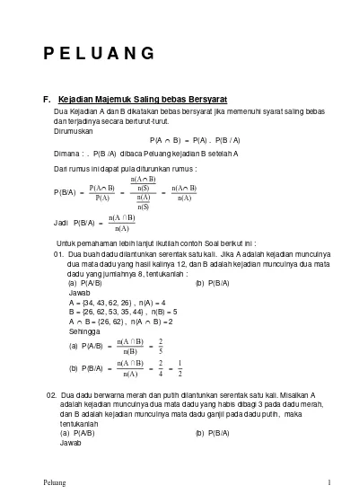 Detail Contoh Soal Peluang Dadu Nomer 17