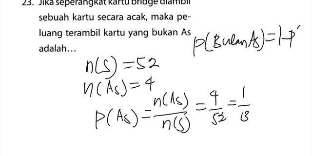 Detail Contoh Soal Peluang Kartu Bridge Nomer 11