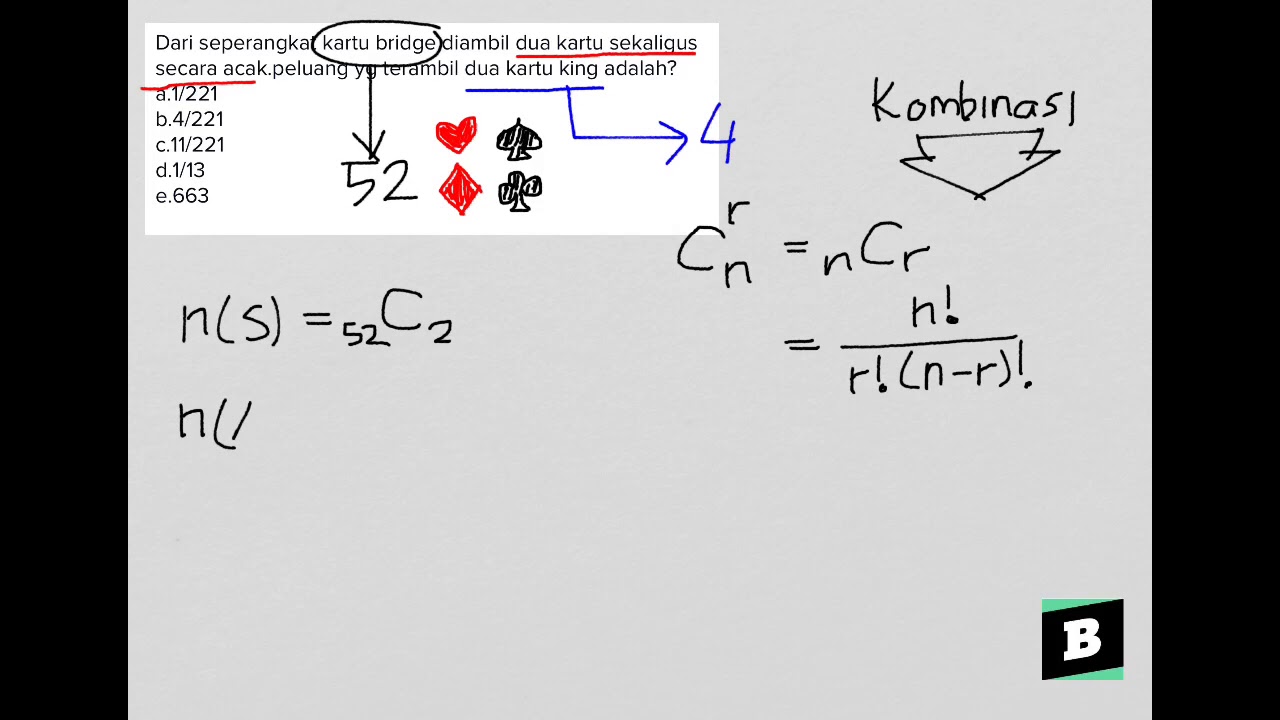 Detail Contoh Soal Peluang Kartu Bridge Nomer 13