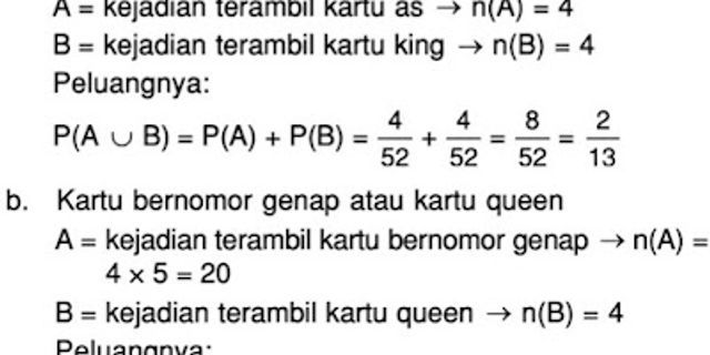 Detail Contoh Soal Peluang Kartu Bridge Nomer 16