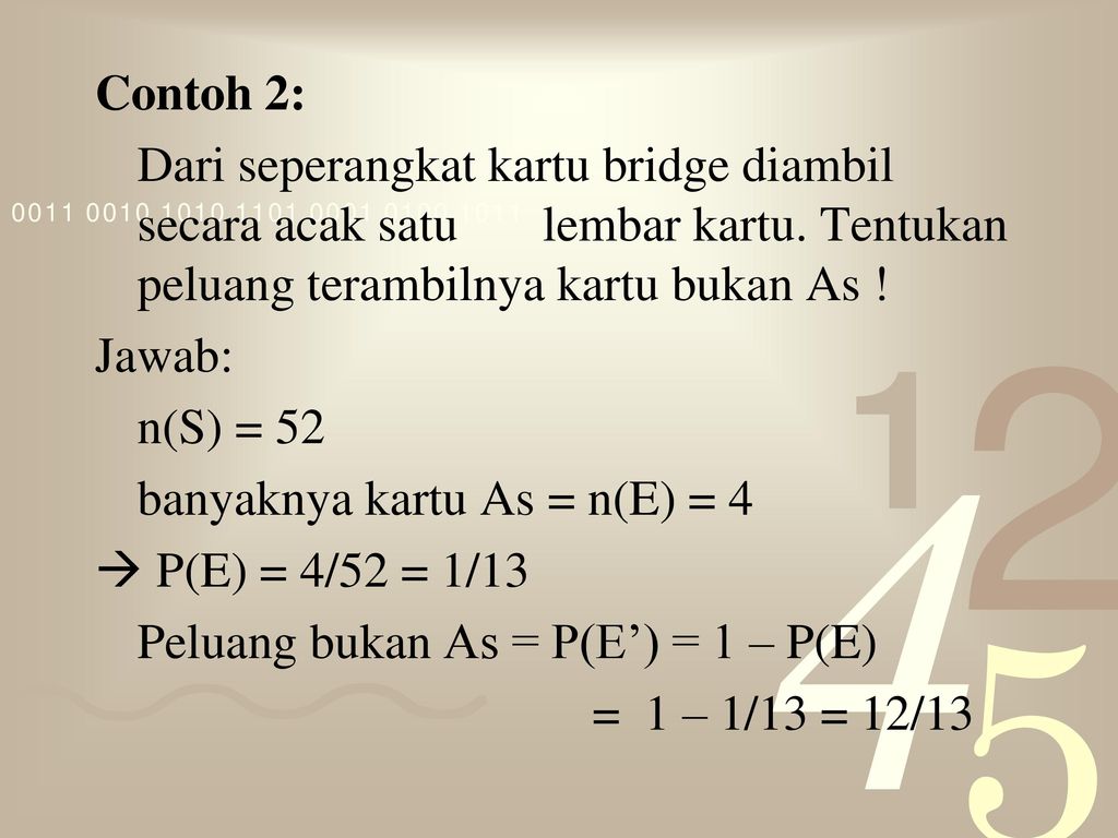 Detail Contoh Soal Peluang Kartu Bridge Nomer 18