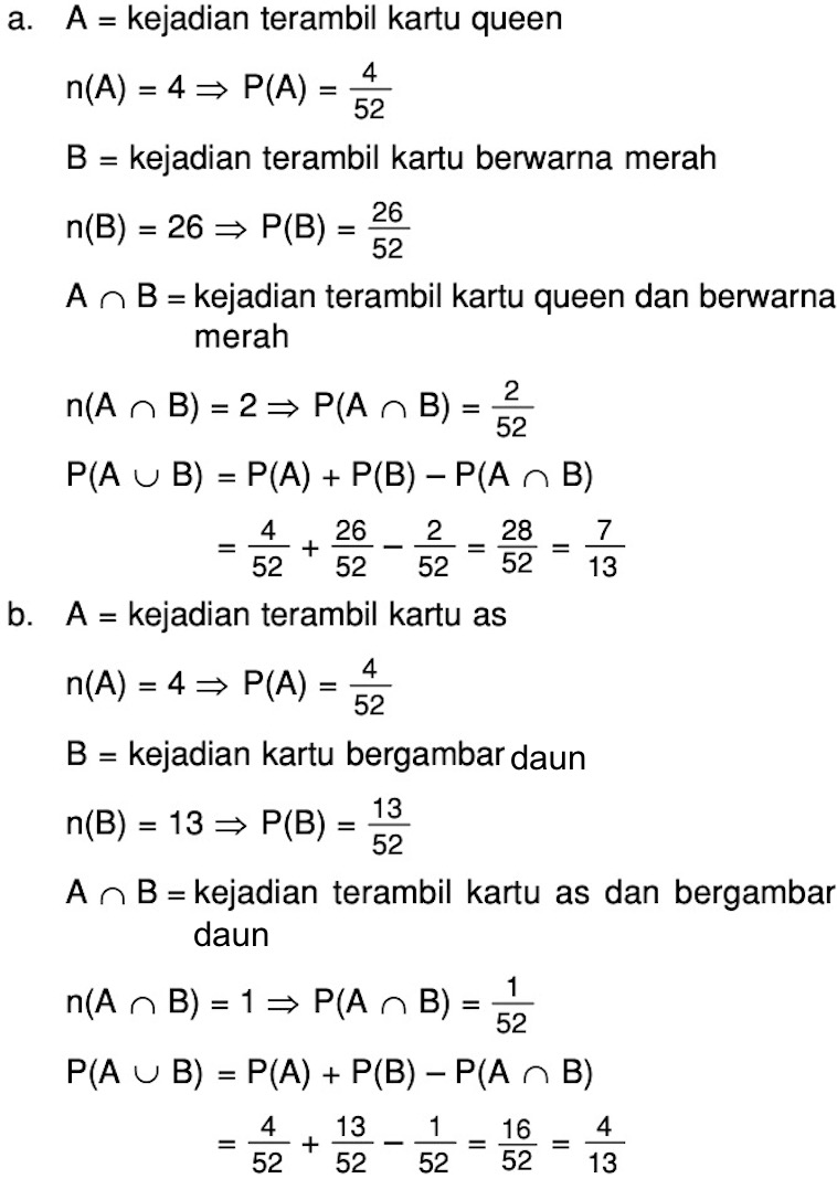 Detail Contoh Soal Peluang Kartu Bridge Nomer 30