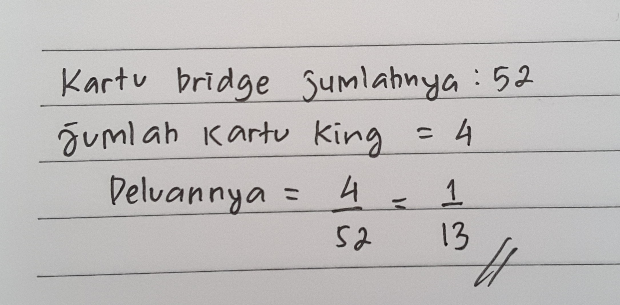 Detail Contoh Soal Peluang Kartu Bridge Nomer 39