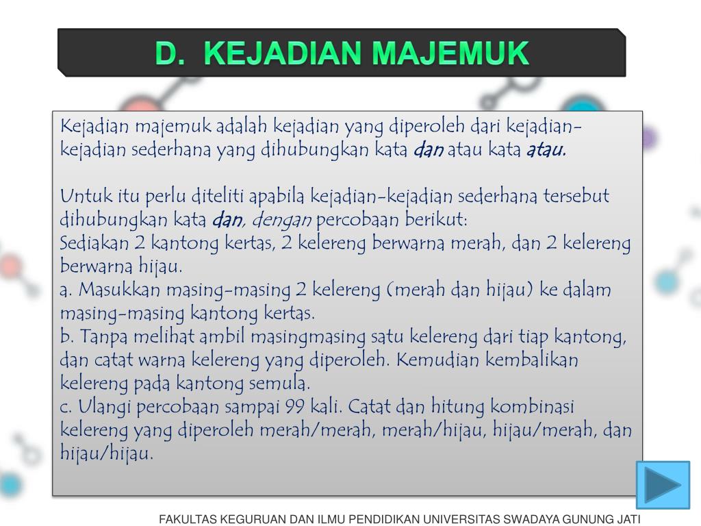 Detail Contoh Soal Peluang Kejadian Majemuk Nomer 30