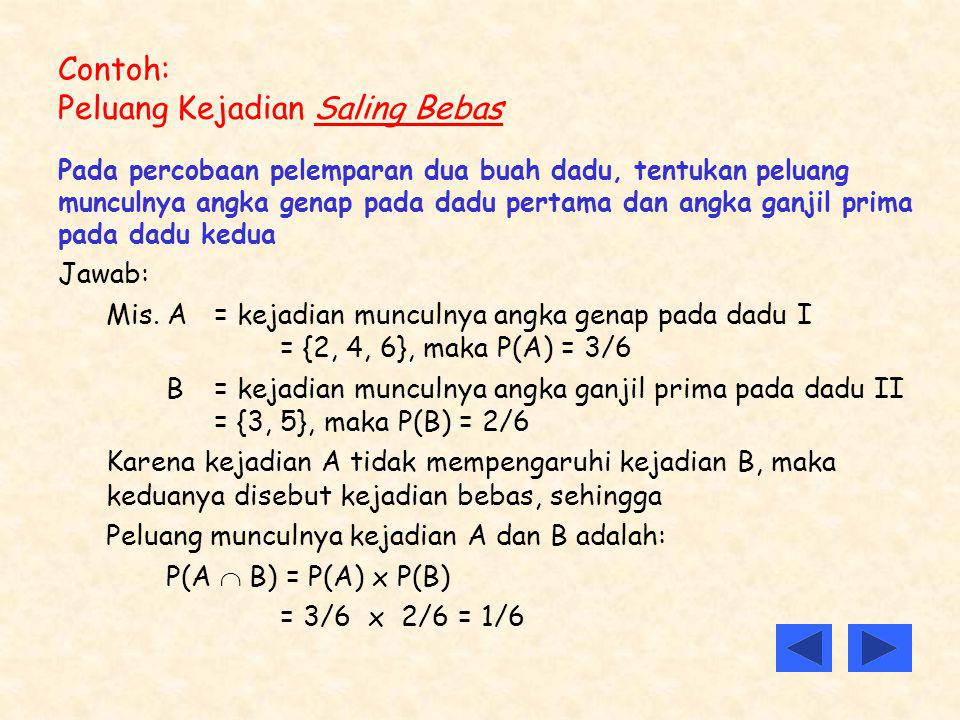 Detail Contoh Soal Peluang Saling Bebas Nomer 9