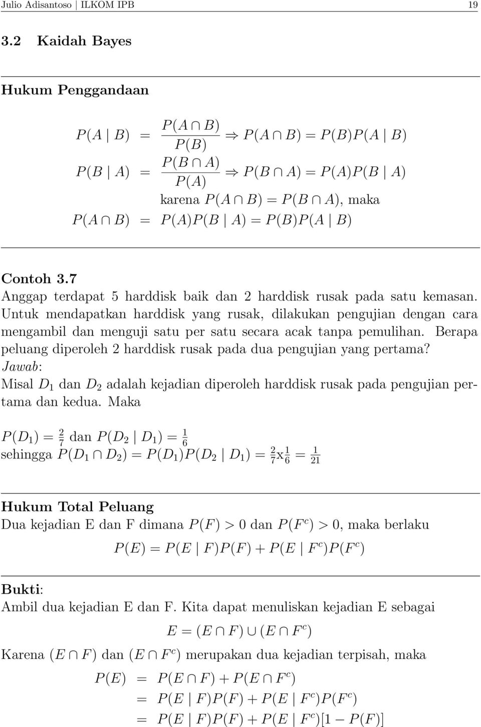 Detail Contoh Soal Peluang Statistika Kuliah Nomer 29